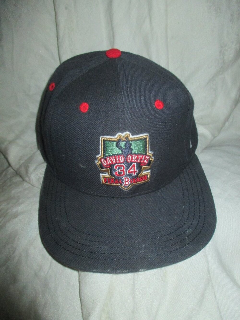 Boston Red Sox David Ortiz Final Season 47 Brand Fenway Park Strapback Hat YOUTH